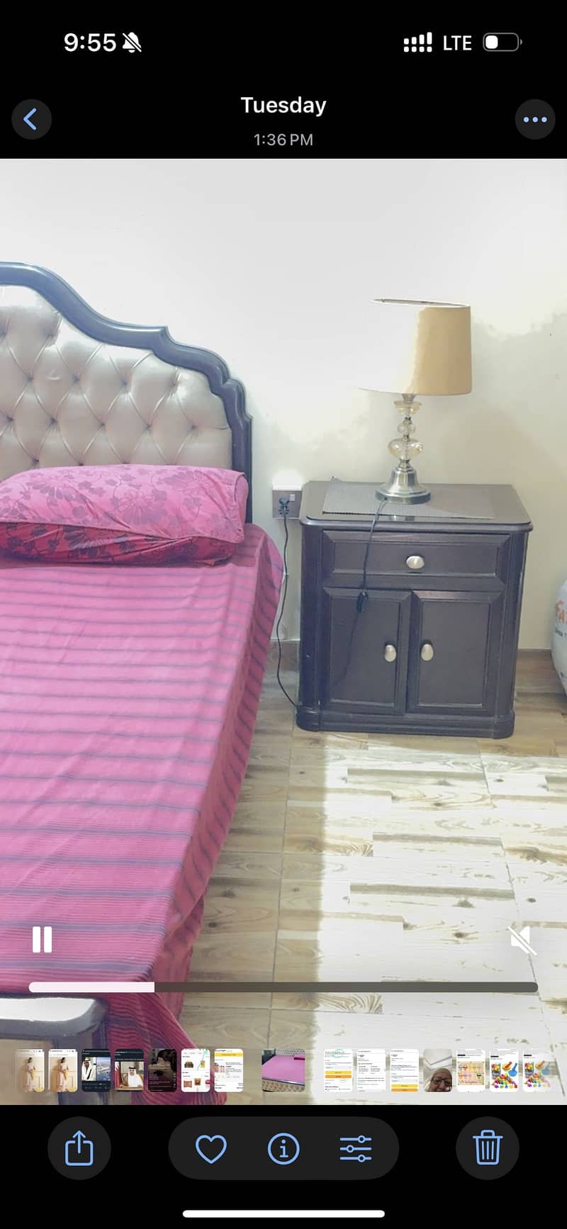 Bed set with two side tables and dressing 3