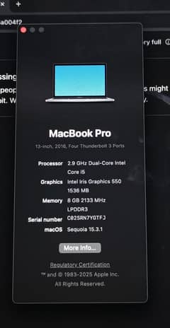 MacBook Pro i5 Urgent Sale