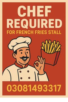 Chef Required for French Fries Setup