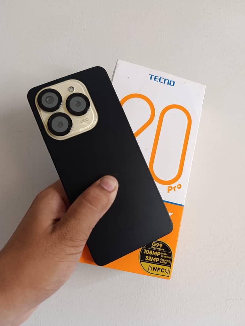 Tecno spark 20 Pro 8/256 Gold 10 by 10 condition just like open box 2