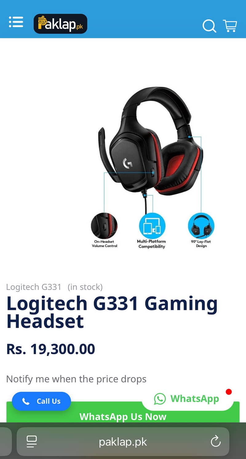Gaming Headset Logitech G331 2