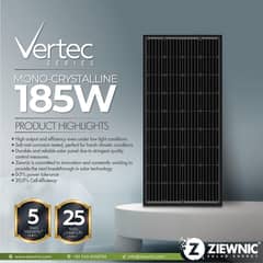 2 Zewnic 185 watt panel.