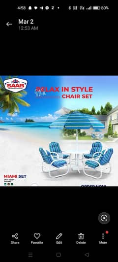 Miami chairs set