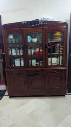 wooden showcase