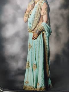 Designer Walima Dress – Heavy Kundan, Kora, Dabka & Sitara Work
