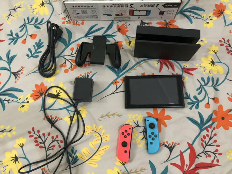 Nintendo Switch V1 (Non-JB) Full Box + 256gb memory card 6