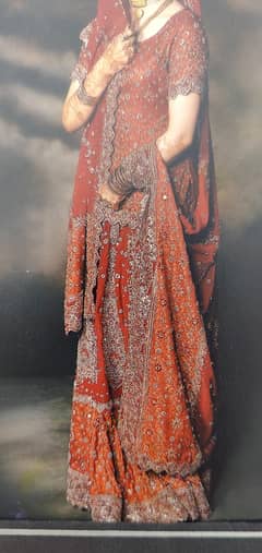 Designer Bridal Dress – Heavy Sitara & Dabka Work – Just Like New