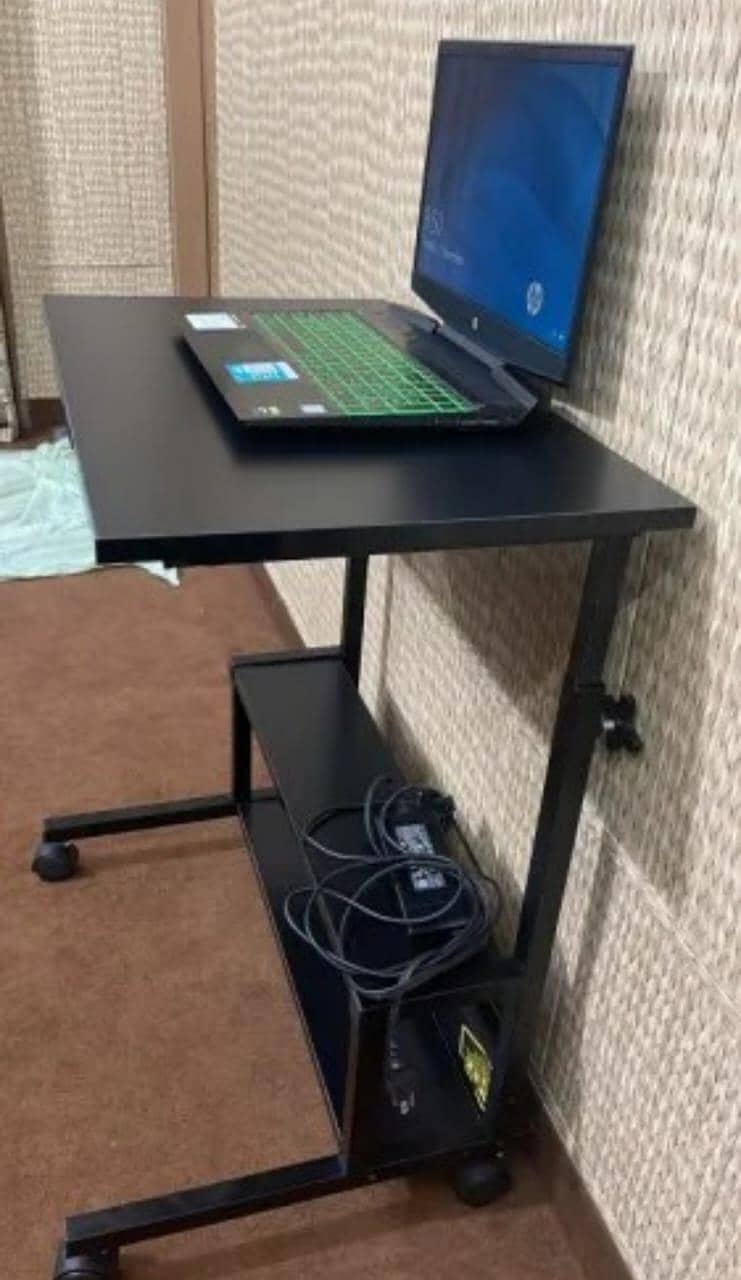adjustable height laptop table -study table with bookshelfs 3