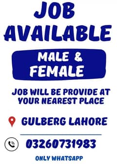 JOBS AVAILABLE