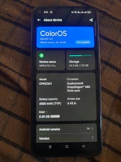 oppo f21 pro pta approved 0340.0155167