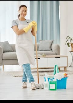 Experienced female maid aviible for house cleaing in lahore