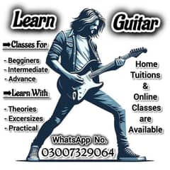 Guitar Classes are Available (03007329064)