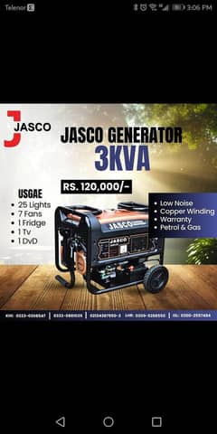 Jasco petrol&gas  3/3.5 kva