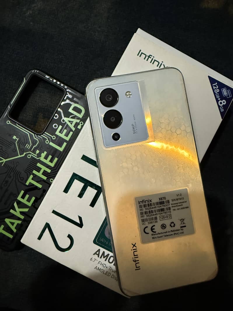 Infinix note 12 10/10 condition with box only 2