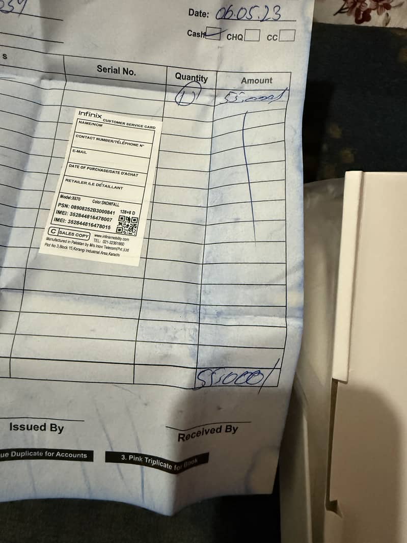 Infinix note 12 10/10 condition with box only 6