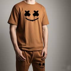 2pec man's micro printed tracks suit