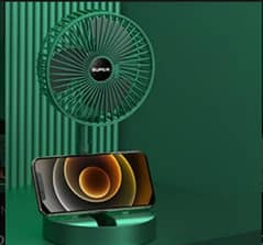 Telescopic folding fan