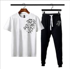 2 pec man's micro printed tracks suit
