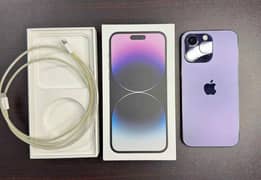 14 pro max, complete box, 256 GB, non JV