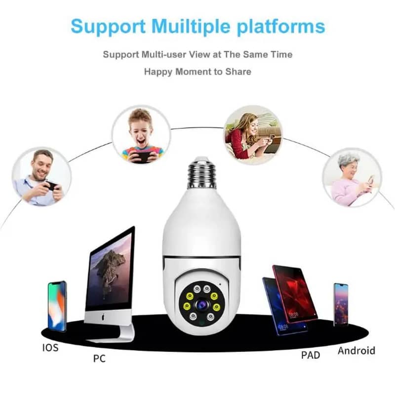 wifi CCTV Security Camera 360 rotation with V380 pro app 8