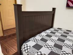 Pure wooden two single bed with spring mattress  for sale. . 03