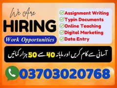 Typing job / Data Entry Job / Assignment Job / Online Job / Part Time
