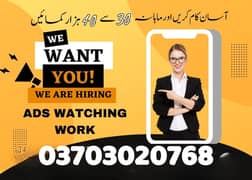 Online Part time/full time/home job/Assignments/Typing/Data entry/Ads