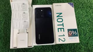 Infinix note 12 8/128 PTA approved 10/9 condition complet box for sale