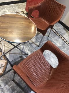 Plastic chairs