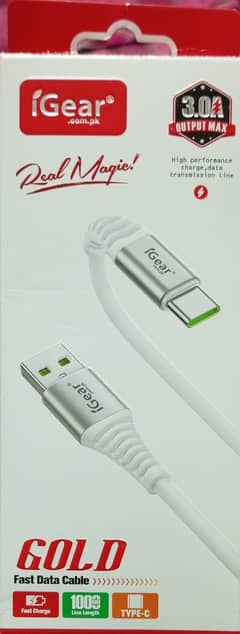 i Gear original type c cable + fast charging