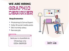 Graphic designer required for social media posts