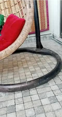 Hanging cane woden chair