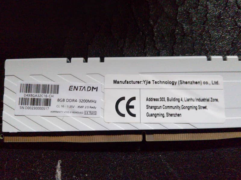8gb ddr4 ram, 3200 MHZ, with heatsink 1