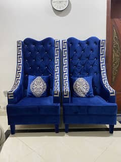 Very beautiful big size royal blue chairs