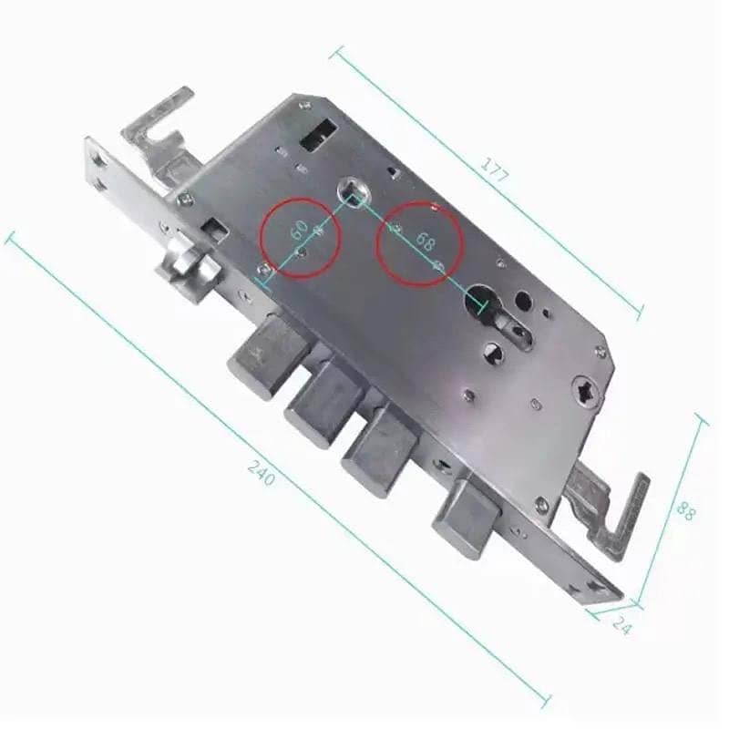 Smart Handle door lock Biometric mobile App Battery attendance machine 5