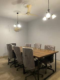 OFFICE TABLE AND CHAIRS
