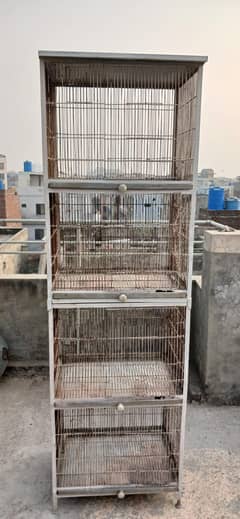 birds folding cage