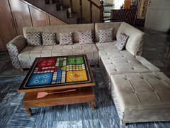 L shaped 7 seater sofa new condition