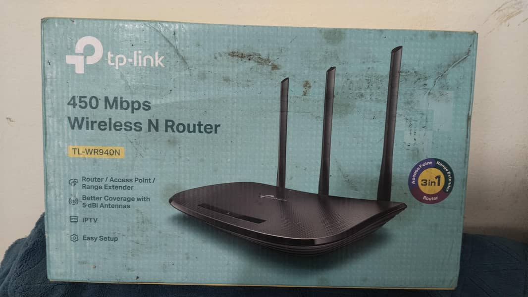 wireless 450Mb speed router TP Link 0