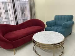Turkish sofas and 2 tables