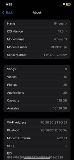 Iphone 11 jv 128 Gb