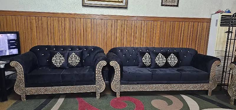 sofa set/ 6 seater sofa set/ complete L shape sofa set / Bed set 3