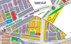 2. Kanal Corner Plot In Iqbal Avenue Phase 1 Lahore
