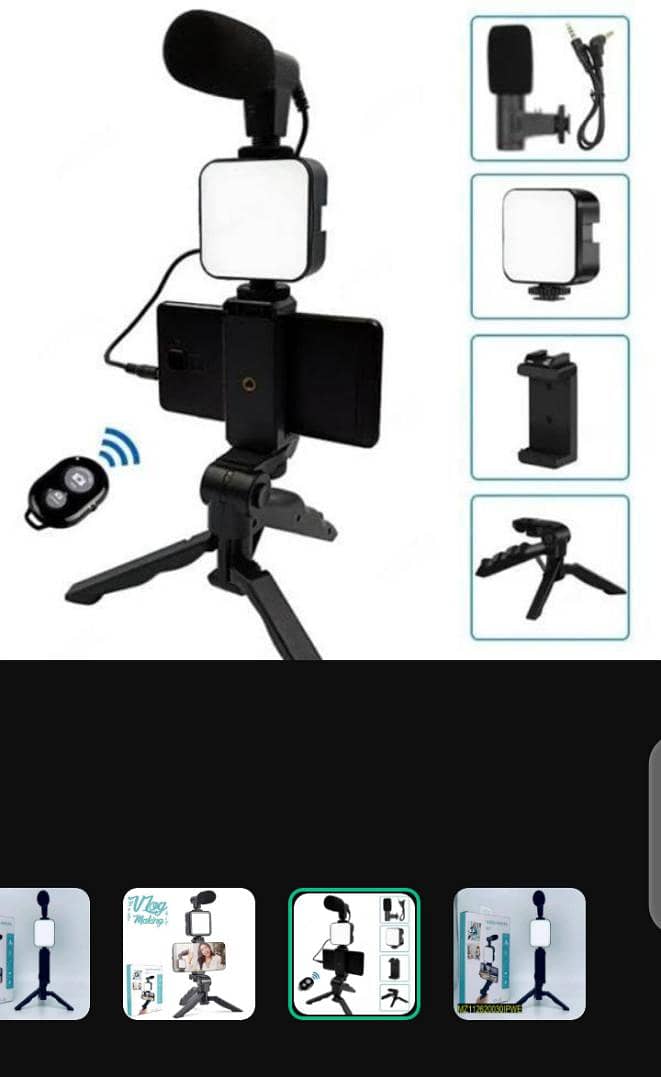 Video making vlogging kit with microphone 2