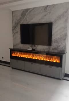 Electric fireplace | Marble fireplace | fire place | Pvc wall panel