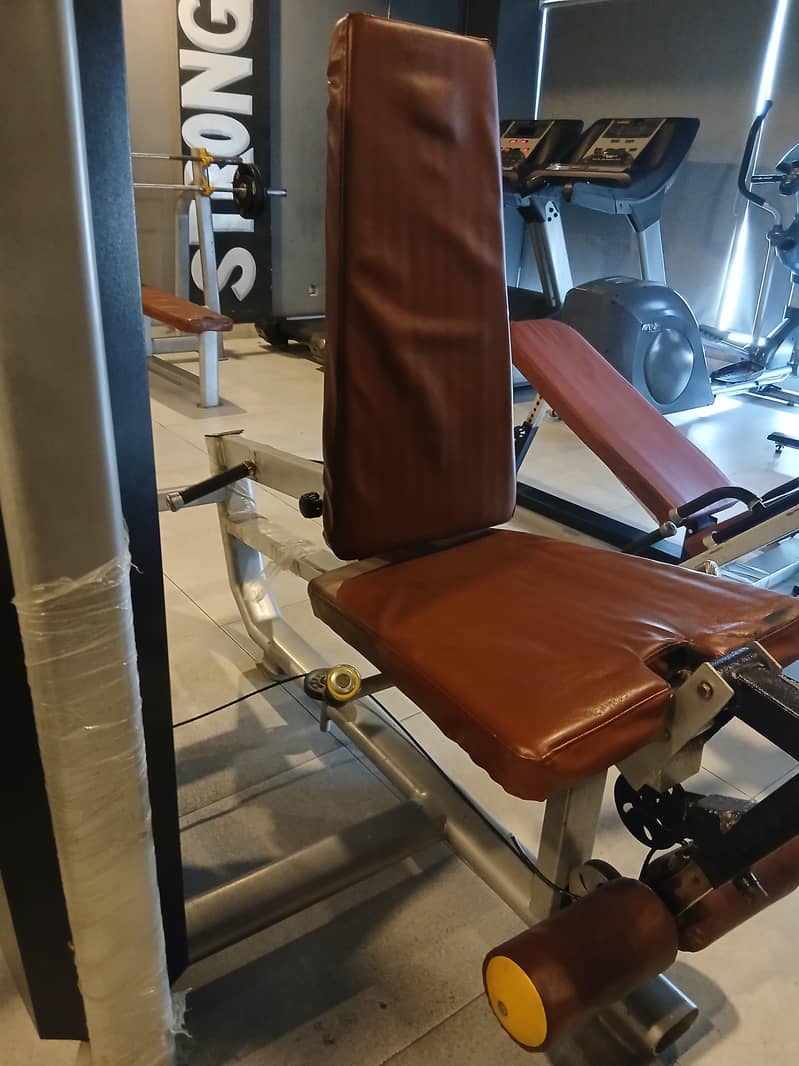 chest flies and leg curl and hamstring extention for sale 0