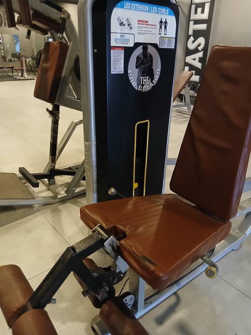 chest flies and leg curl and hamstring extention for sale 1