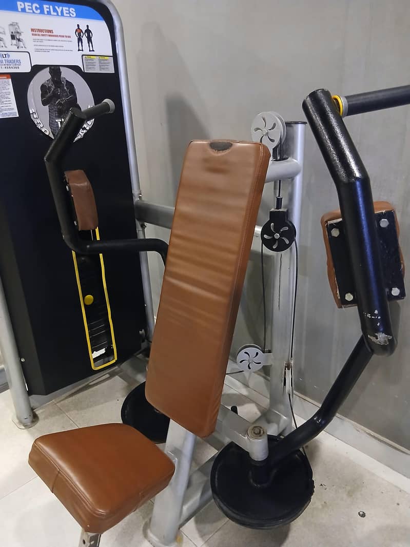 chest flies and leg curl and hamstring extention for sale 8