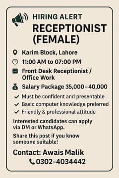 Receptionist