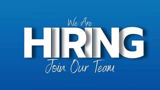 we are hiring staff for male and